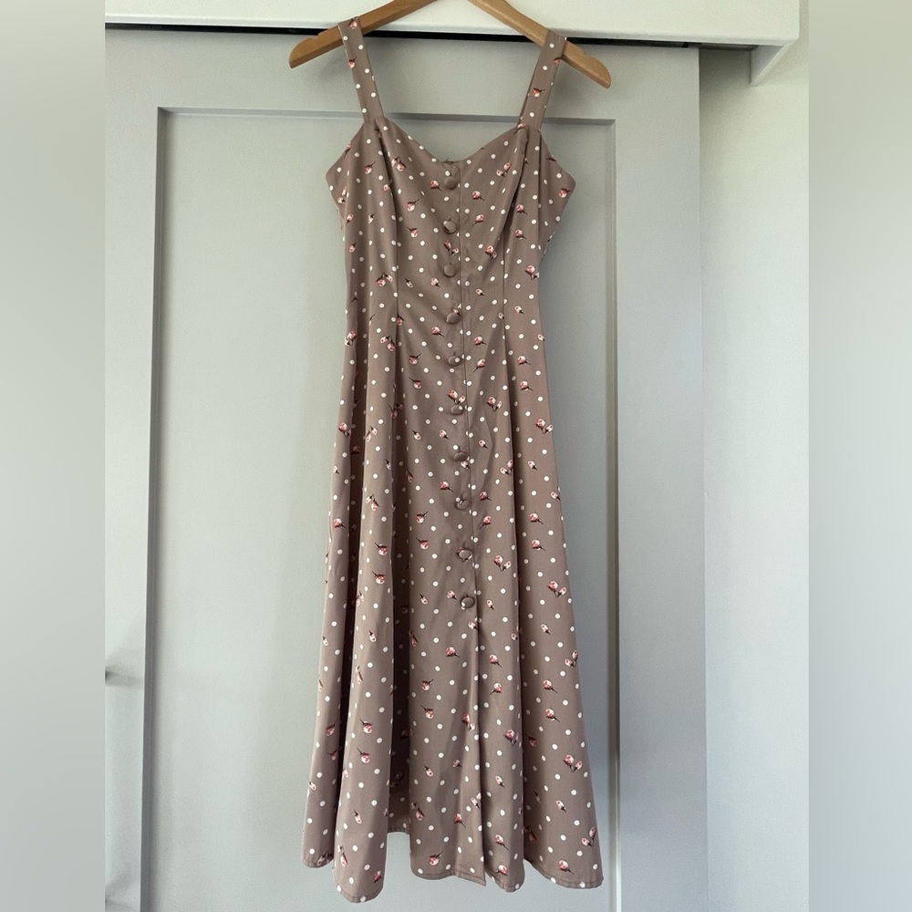 Polka Dot Midi Dress